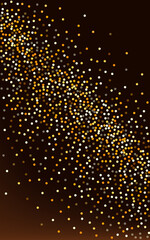 Yellow Splash Golden Brown Dark Background. Happy 