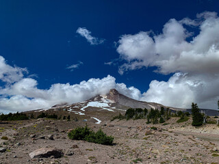 clouds over the mountains