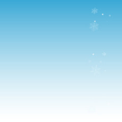 Fototapeta na wymiar Gray Snow Vector Blue Background. Light Snowflake 
