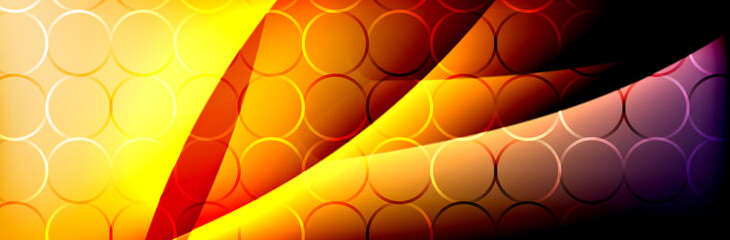 Fluid gradient neon color waves, vector abstract background