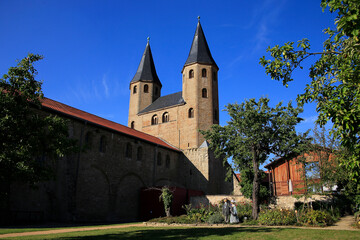 Fototapeta na wymiar Kloster Druebeck, Kirche St. Vitus, Sachsen-Anhalt, Deutschland, Europa 