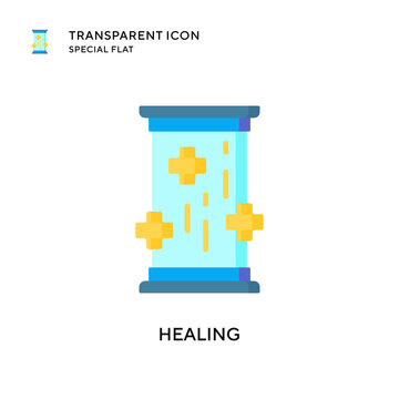 Healing Vector Icon. Flat Style Illustration. EPS 10 Vector.