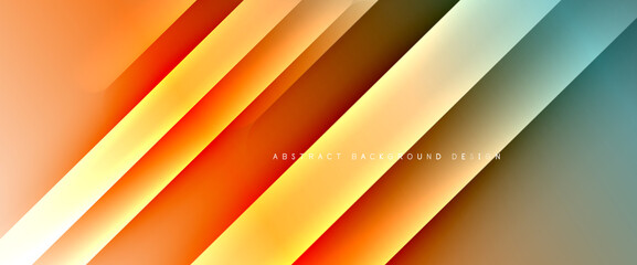 Obraz premium Fluid gradients with dynamic diagonal lines abstract background. Bright colors with dynamic light and shadow effects. Vector wallpaper or poster