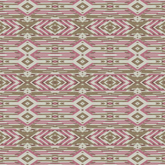 Style bright color abstract seamless horizontal pattern in pink gold for decoration, paper wallpaper, tiles, textiles, neckerchief, pillows. Home decor, interior design, cloth design. Ribbons.