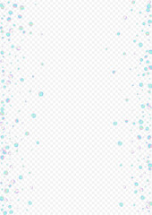 Colored Confetti Top Transparent Background. 