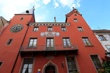 Fototapeta premium Das Alsatian Museum in Haguenau, Elsass, Frankreich, Europa