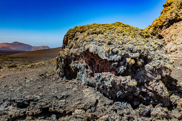 Obraz premium Zonas Volcánicas del Parque Timanfaya de Lanzarote