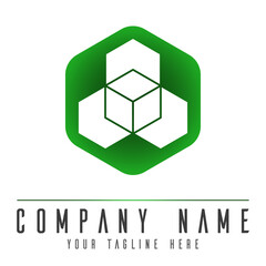 abstract cube logo