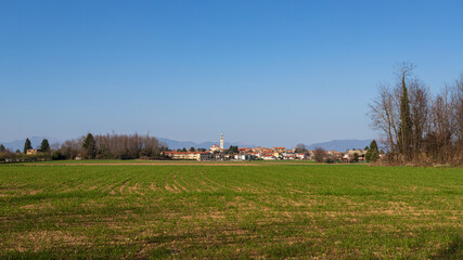 Obraz premium villaggio di Guanzate, in provincia di Como
