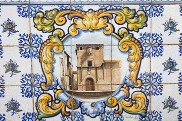 Casa de Sol on glazed tile, Caceres Spain