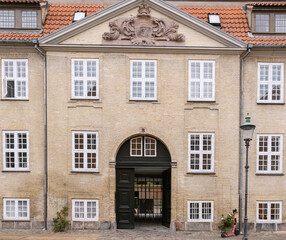 Fototapeta na wymiar Fassade, Kopenhangen, Aufsicht, historisch