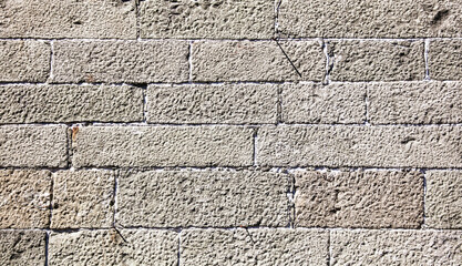 Stone bricks in the wall as an abstract background.