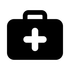 Obraz premium Trendy vector of first aid kit, filled vector style 