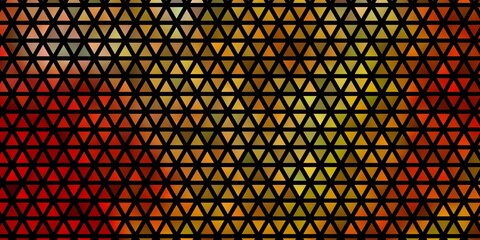 Light Pink, Yellow vector background with triangles.