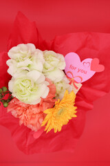 花 フラワー 花束 母の日 ガーベラ カーネーション