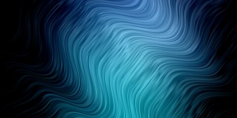 Fototapeta premium Dark Blue, Green vector layout with curves. Colorful illustration in abstract style with bent lines. Pattern for websites, landing pages.
