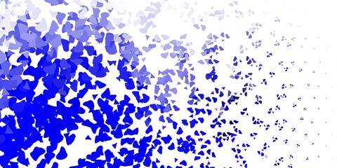 Light blue vector pattern with abstract shapes.