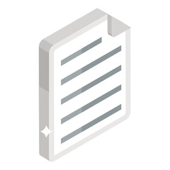 
Isometric design icon of data file, us it commercially
