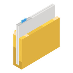 
File folder showing concept of archive icon
