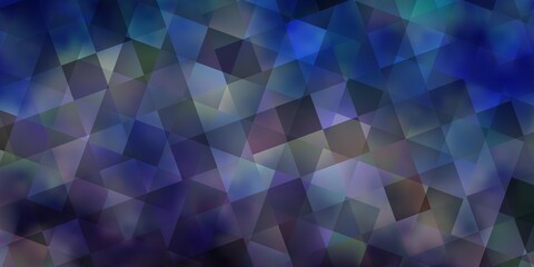 Obraz premium Light Purple vector background with triangles, rectangles.