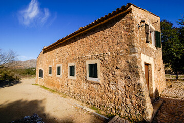 Fototapeta na wymiar Refugio de Binifaldó. Escorca.Sierra de Tramuntana. Mallorca. Baleares.España.