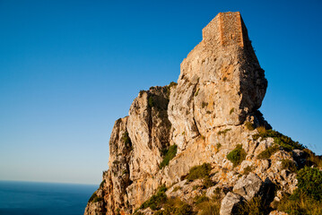 Castell del Rei, siglos IX, X.Costa de Tramuntana.Pollença. Mallorca.Islas Baleares. España.