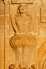 Palacio de Cas Compte ( Torre-Saura), siglo XIX.Plaza des Born. Ciutadella.Menorca.Balearic islands.Spain.