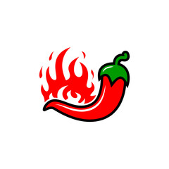 Chili pepper vector illustration.