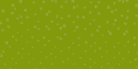 Light gray vector doodle background with flowers.