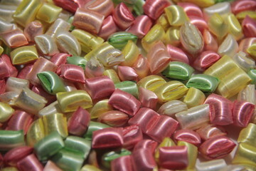 delicious and colorful candy varieties