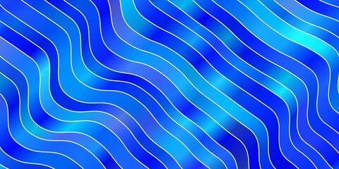 Fototapeta premium Light Blue, Yellow vector background with bent lines. Illustration in abstract style with gradient curved. Pattern for websites, landing pages.