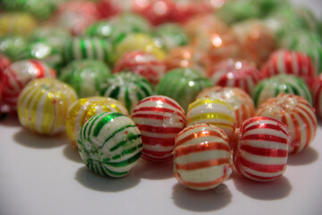 delicious and colorful candy varieties