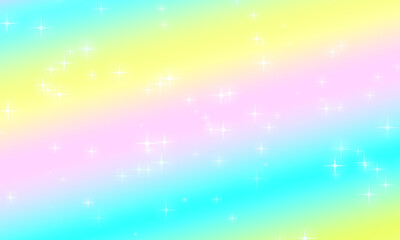 Glitter rainbow princess background. Unicorn backdrop colorful and pastel color.