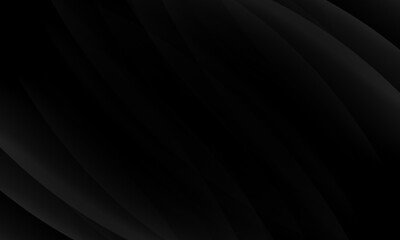 Abstract wave gray black dark gradient geometric background.Curved lines graphic design.