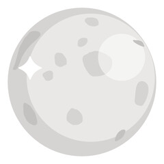 
A design of full moon, vector in isometric style 
