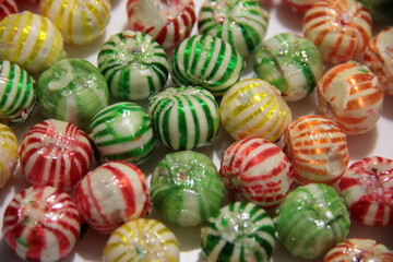 delicious and colorful candy varieties