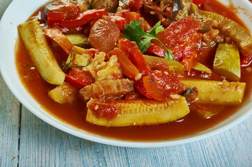 Sicilian Cannazzo Baked Mediterranean vegetables