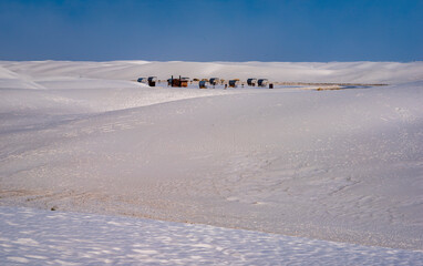 white sands