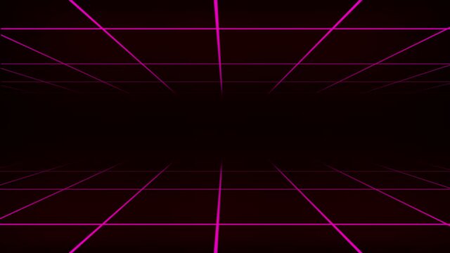 Synth wave retro grid background