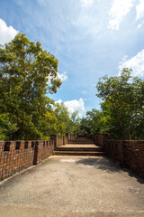 High building temple and beautiful sky
