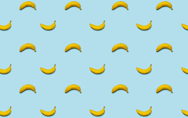 seamless pattern blue banana fruit
