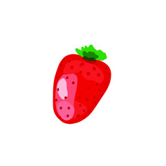 Vector illustration of strawberry isolated on white background
