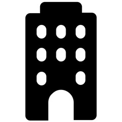 
Design of commercial building in modern solid vector 
