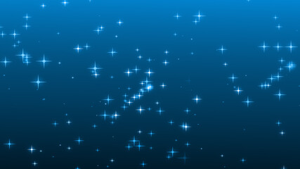 Christmas blue starry background.