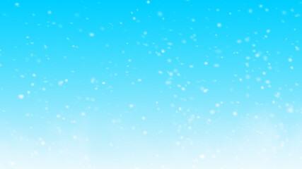 Christmas winter snowflake with blue sky background.