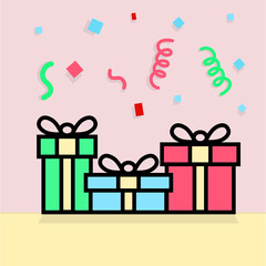 Gift icon illustration