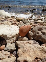 stones in the sea