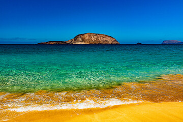 Fototapeta premium Paisajes de la isla Graciosa de Lanzarote