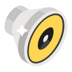 
Isometric vector design of volume up icon
