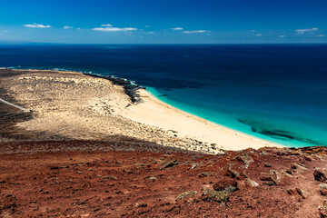 Paisajes de la isla Graciosa de Lanzarote